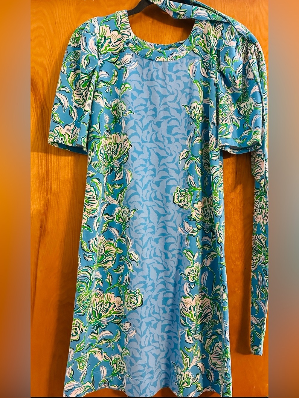 Lilly Pulitzer Medium Harriet Dress in the Cumulus Blue Chick Magnet print